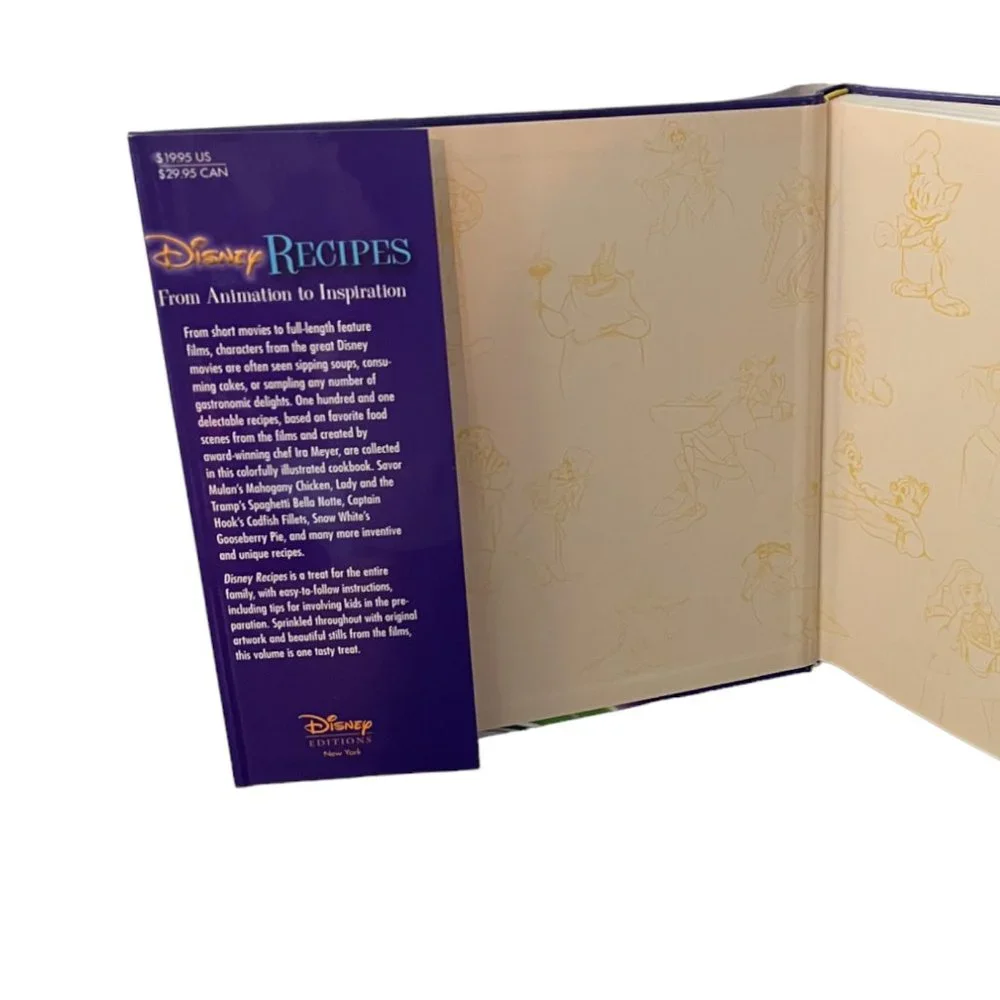 Disney Recipes Cookbook - Purple Cover